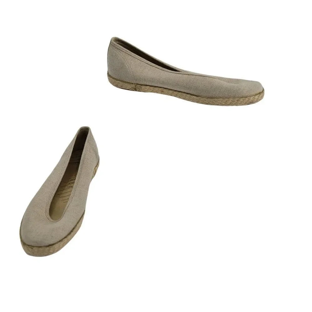 Liz Claiborne Vintage Samba Comfort‎ Espadrille Flats Arch Support Tan Sz 7